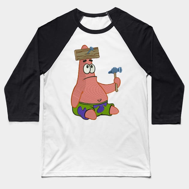 Patrick Star Baseball T-Shirt by ematzzz